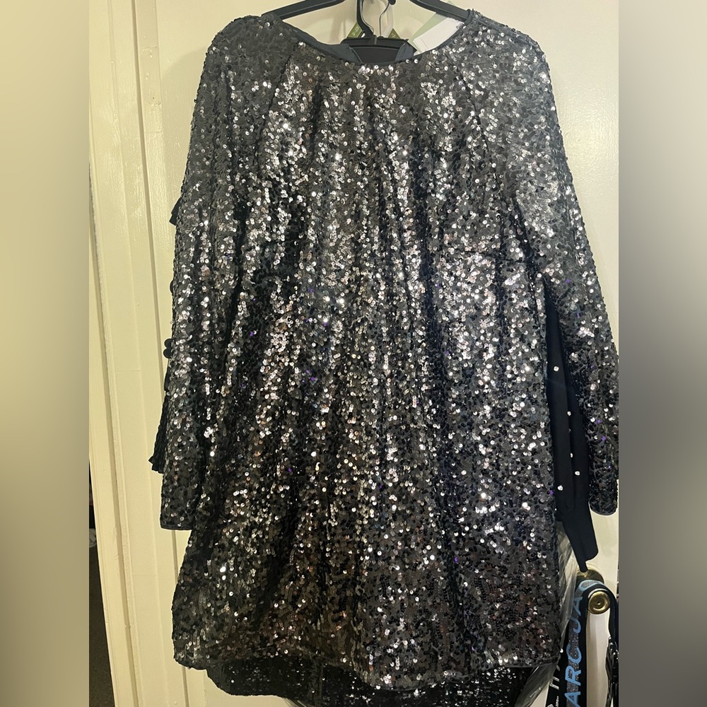 Brand New Grey Sequin mini Dress from H&M NWT size XL